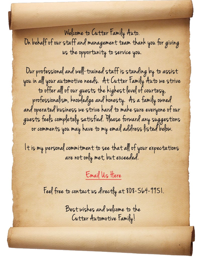 cutter family letter